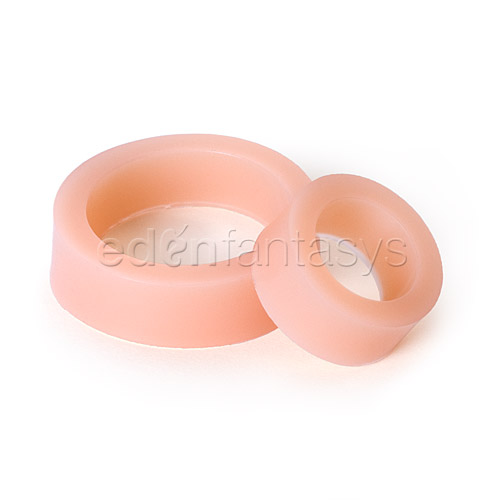 Product: Platinum silicone cock ring double pack