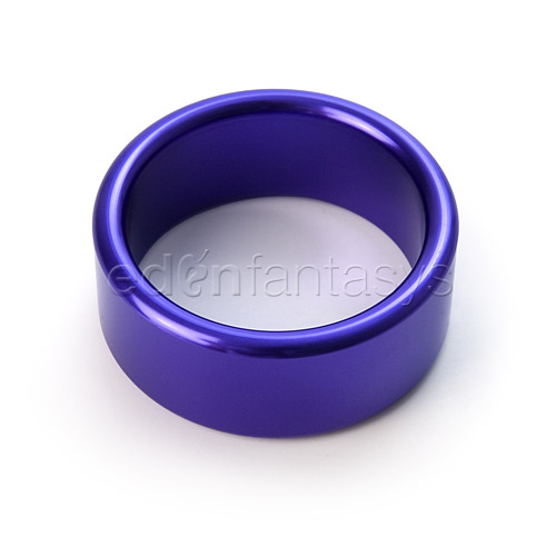 Product: Blue metal cock ring xtra thick