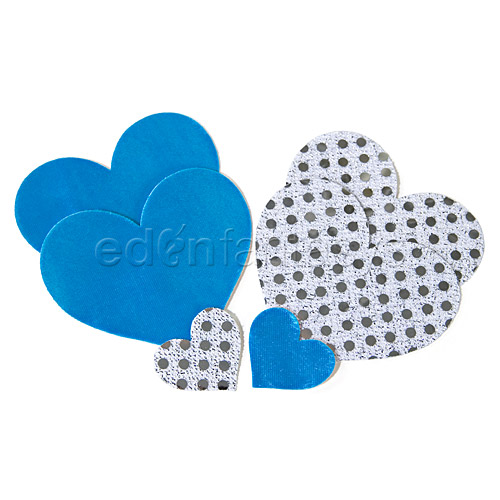 Product: Something Blue heart pasties