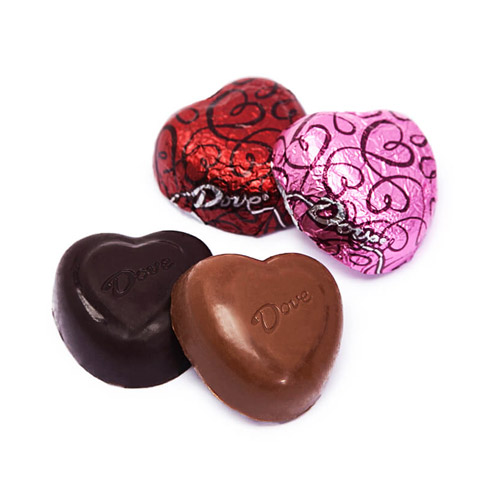 Product: Dove assorted chocolate heart - 1 piece