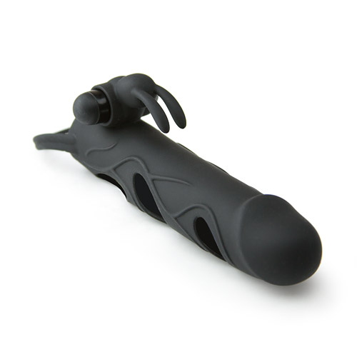 Product: Silicone extension with vibrating bunny