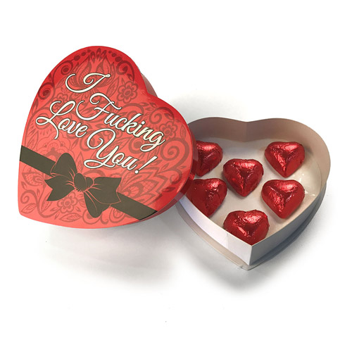Product: I fucking love you heart chocolates
