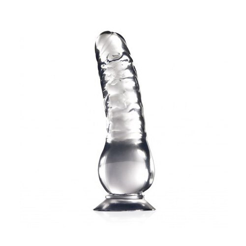 Product: Clear stone dildo with suction cup