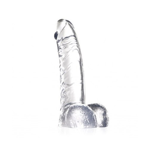 Product: Clear stone dildo with balls