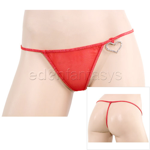 Product: Big hearted speckled g-string