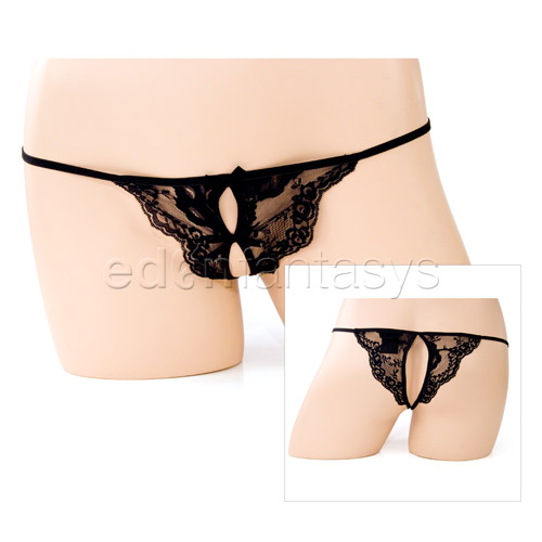 Product: Lace crotchless panty