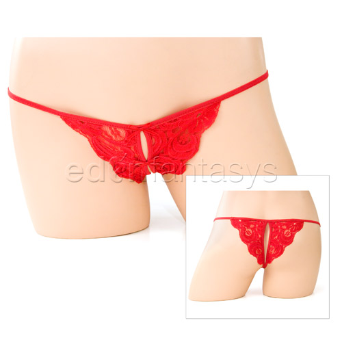 Product: Lace crotchless panty