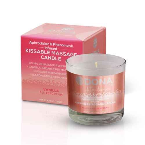 Product: Dona kissable massage candle