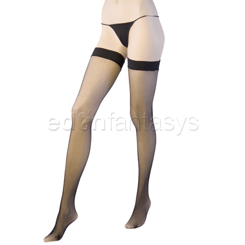 Product: Stay up fishnet thigh highs