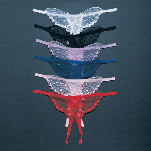 Product: Butterfly crotchless panty