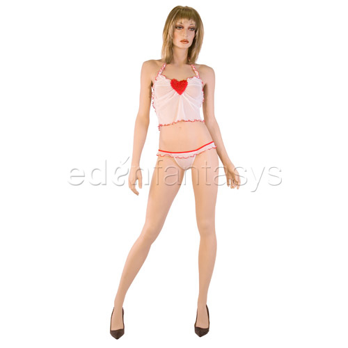 Product: Halter set with embroidered heart