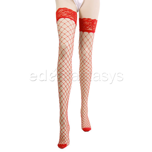 Product: Lace top fence net stockings