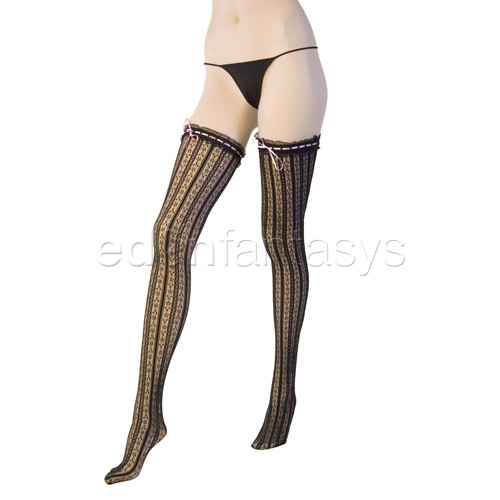 Product: Ribbon and lace stockings