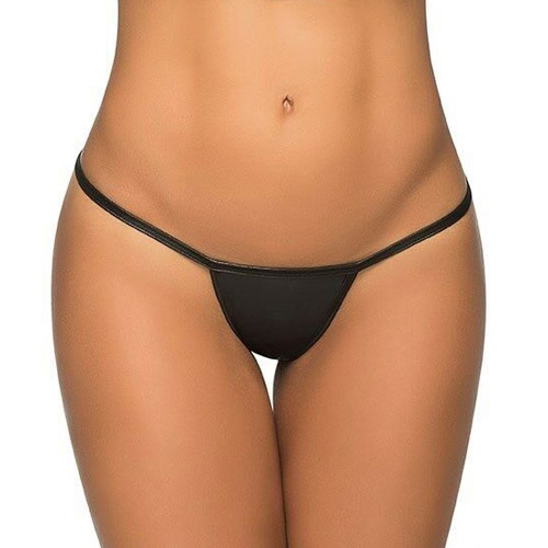 Product: Wet look v-back thong