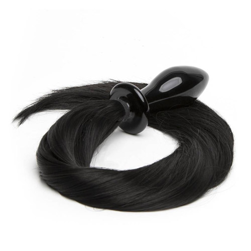 Product: Deluxe glass pony tail plug