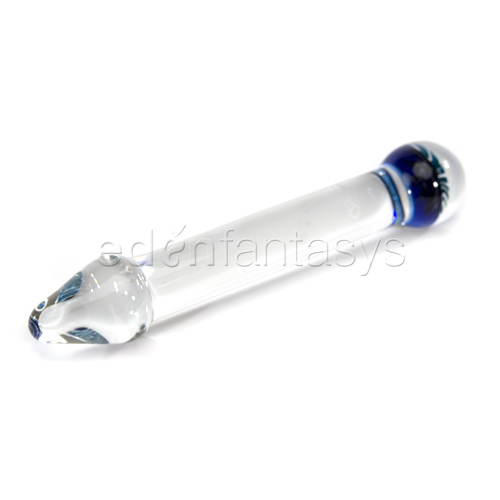 Product: Flowered tickle tip head G-spot glass dildo wand