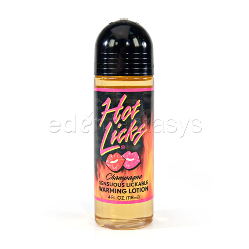 Product: Sensuous lickable warming lotion