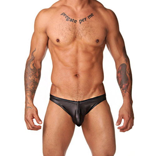 Product: Speedo style male wet look underwear