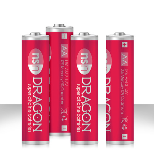 Product: DRAGON - alkaline batteries  AA