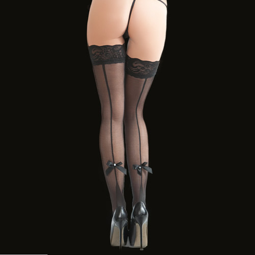 Product: Tres Sexy backseam thigh high with bow