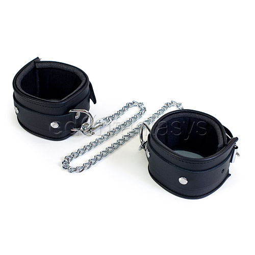Product: Chained leather ankle cuffs