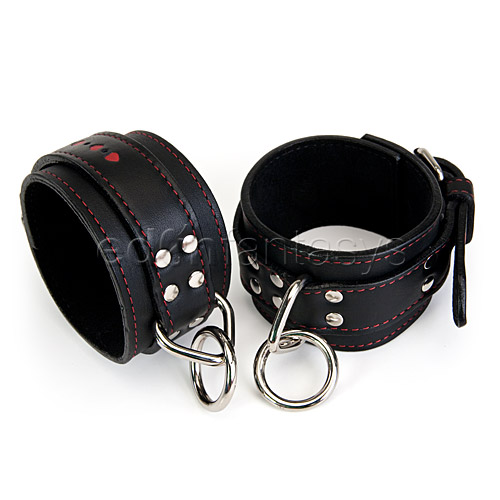 Product: Hearts leather ankle restraints