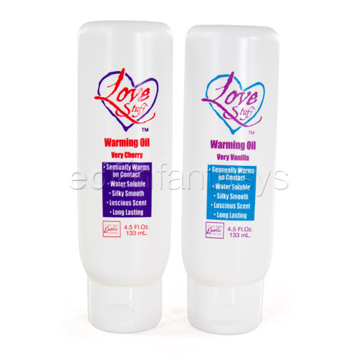 Product: Love stuff warming massage oil