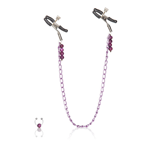 Product: Nipple Play purple chain nipple clamps