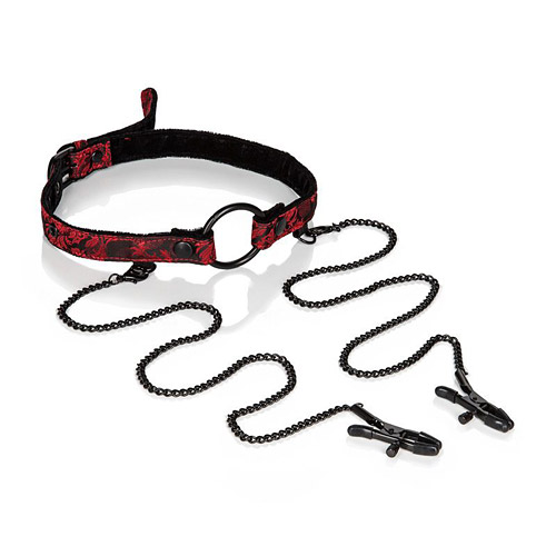 Product: Scandal open mouth gag with clamps