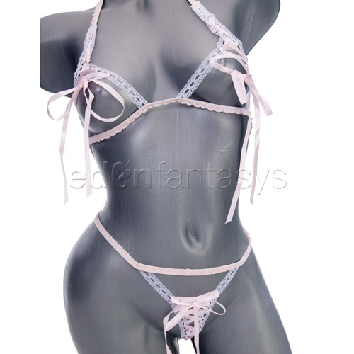 Product: Erotique ribbon and lace bra set