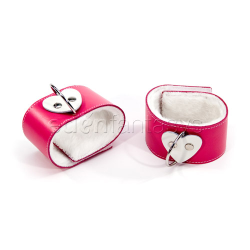 Product: Pink heart ankle restraints