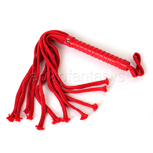 Product: Sex and Mischief red rope flogger
