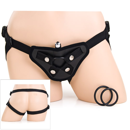 Product: Sedeux vibrating leather harness