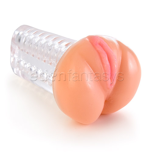 Product: Cyberskin ice action-view pussy and ass stroker