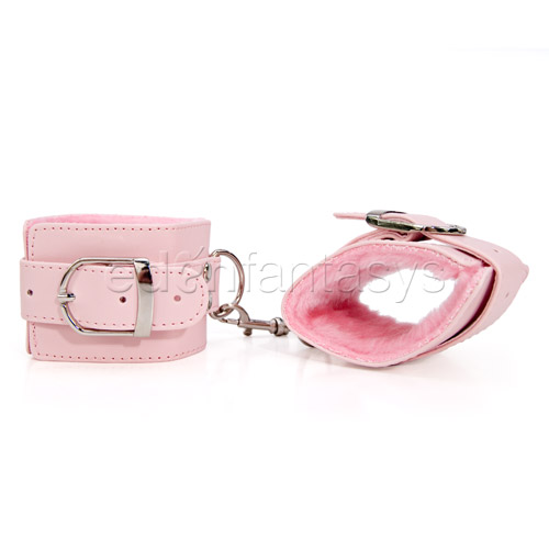 Product: Pink plush wrist cuffs