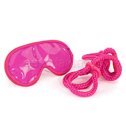 Product: Japanese silk love rope cuffs and blindfold