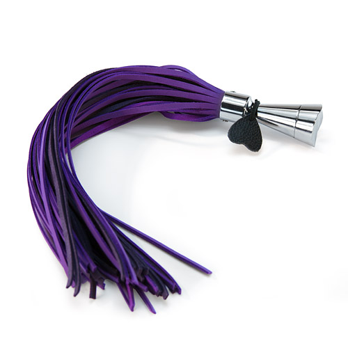 Product: Leather flogger with metal handle assorted colors