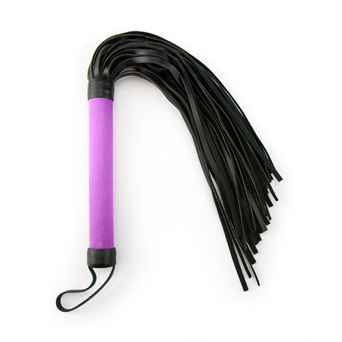 Satin and faux leather flogger