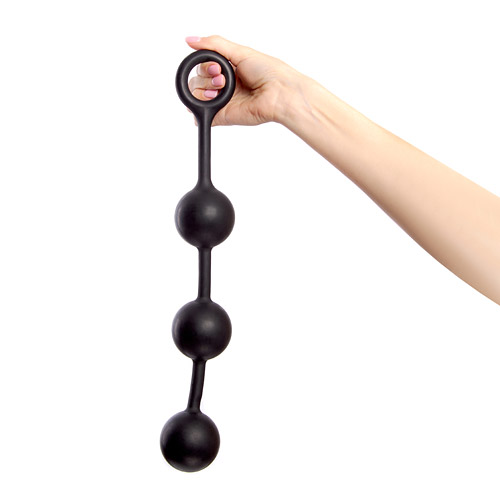 Colossal silicone anal beads