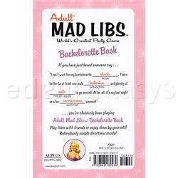 Adult Mad Libs Bachelorette Bash View #2