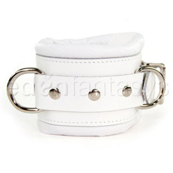 Luxe white wrist cuffs View #2