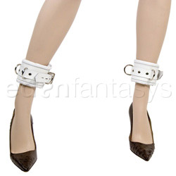 Luxe white ankle cuffs View #3