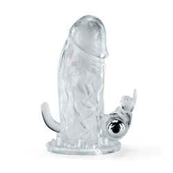 Vibrating waterproof bunny penis extension View #6