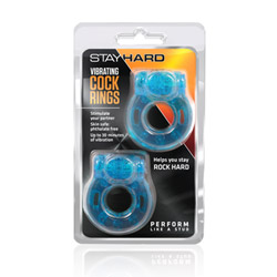 Stay Hard disposable vibrating cock ring set of 2 View #2