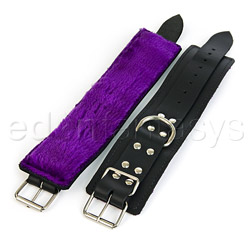 Purple fur line wrist restraints View #4