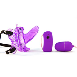 Remote control butterfly strap-on vibrator View #2