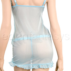 Mesh ruffled chemise with g-string View #7
