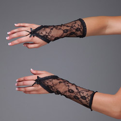 Lace fingerless gloves View #3