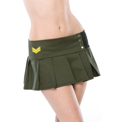 Army mini skirt View #1