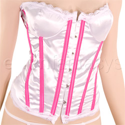 Satin padded corset View #4